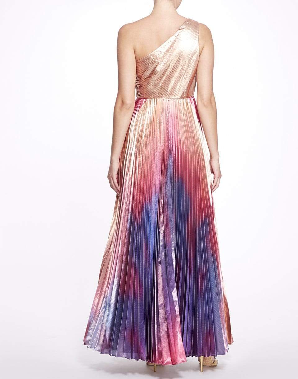 MARCHESA NOTTE-One Shoulder Maxi Dress-