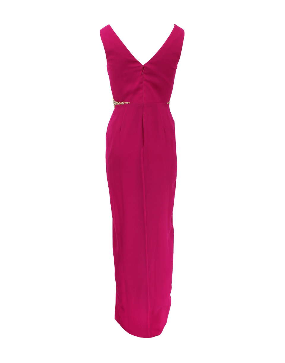 MARCHESA NOTTE-Gown With Draped Skirt-