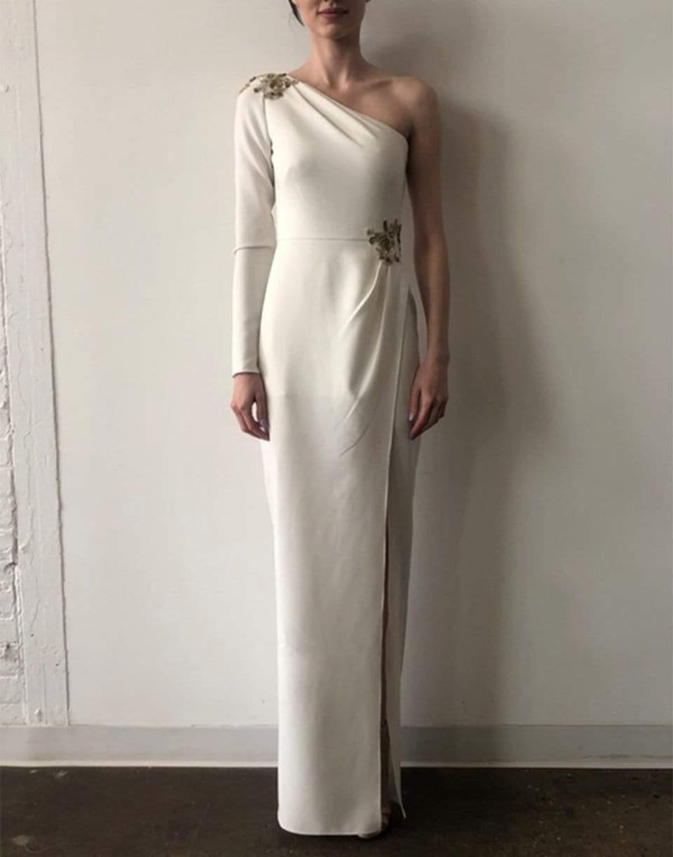 MARCHESA NOTTE-One Shoulder Gown-