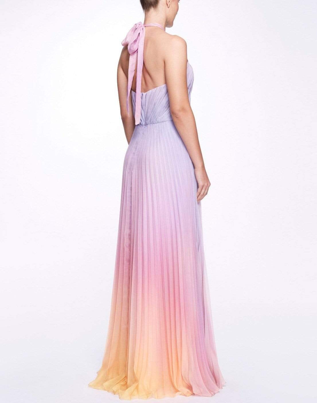 MARCHESA NOTTE-Ombre Chiffon Gown-