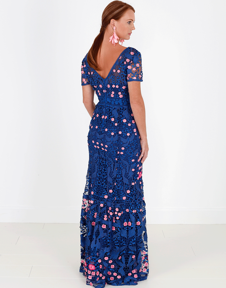 MARCHESA NOTTE-Lace Gown-