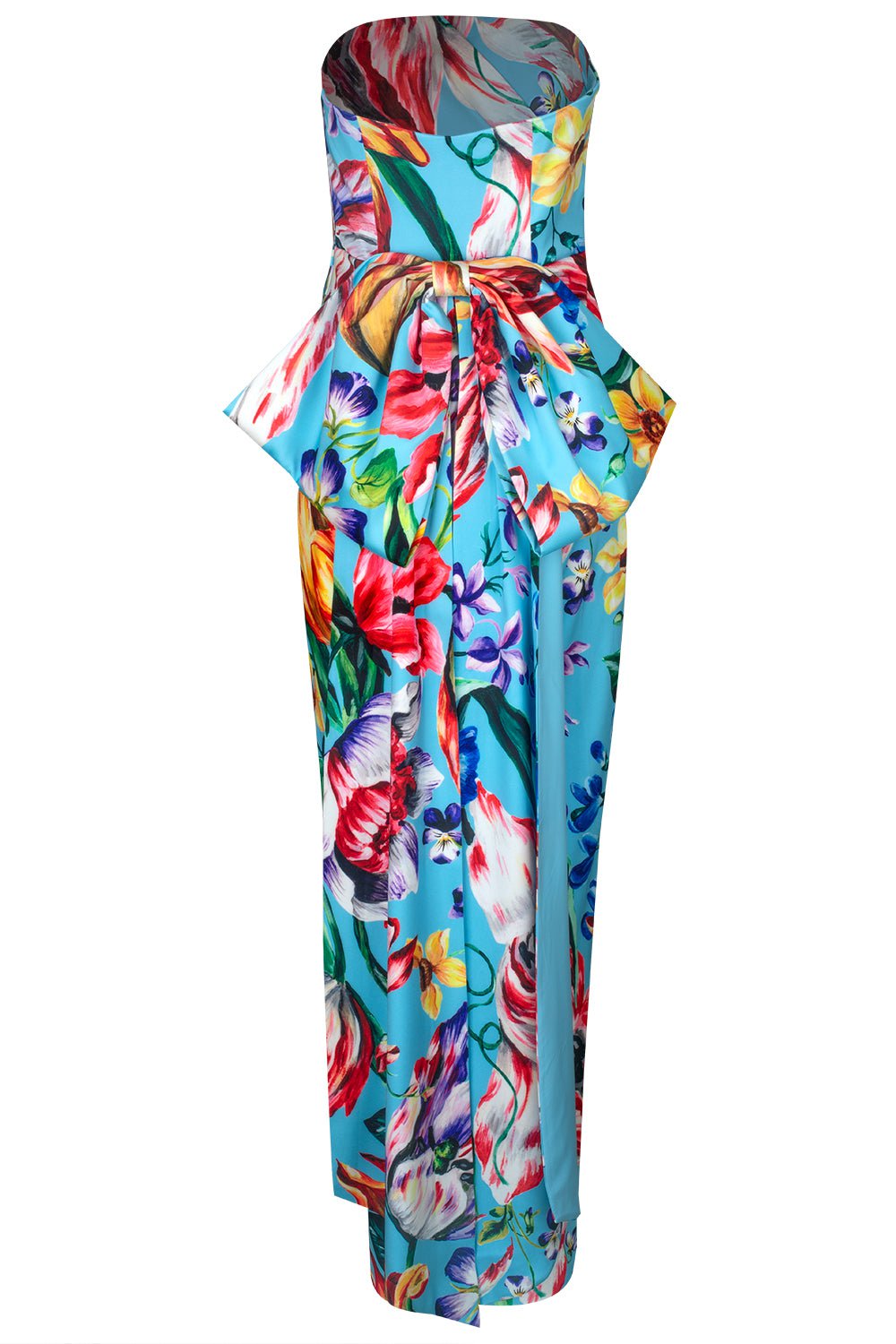 MARCHESA NOTTE-Strapless Bow Gown-