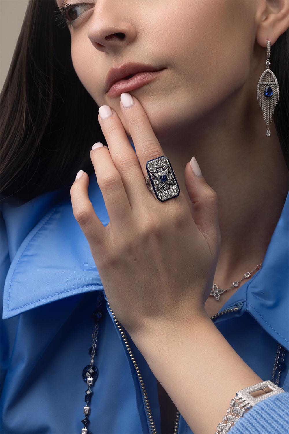 Maltese Ring-WHITE GOLD-6.75-JEWELRYFINE JEWELRING-MARIANI