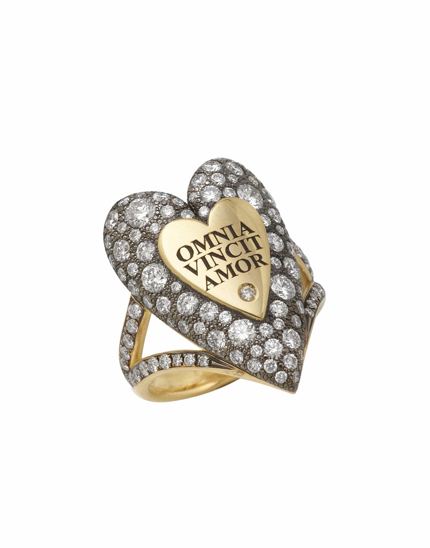 MARIANI-Omnia Vincit Amor Diamond Ring-YELLOW GOLD