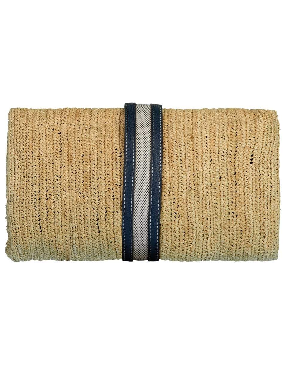 MARK CROSS-Sylvette Clutch-NAT/NVY