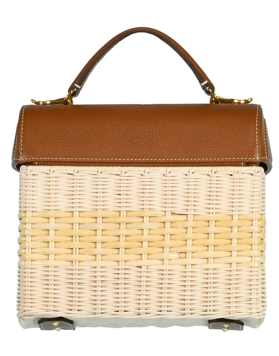 MARK CROSS-Sara Rattan Bag-ACORN