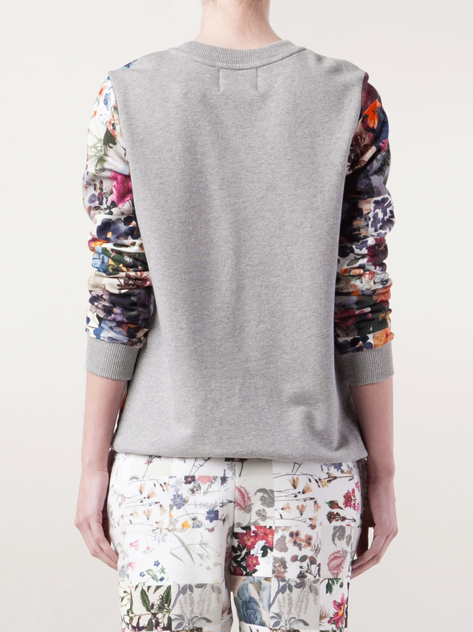 MARKUS LUPFER-Floral Patchwork Sweatshirt-