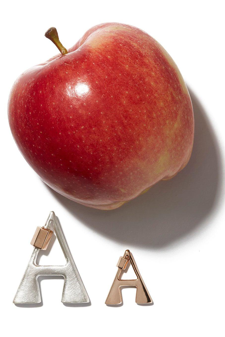 MARLA AARON-Small A Lock-YELLOW GOLD