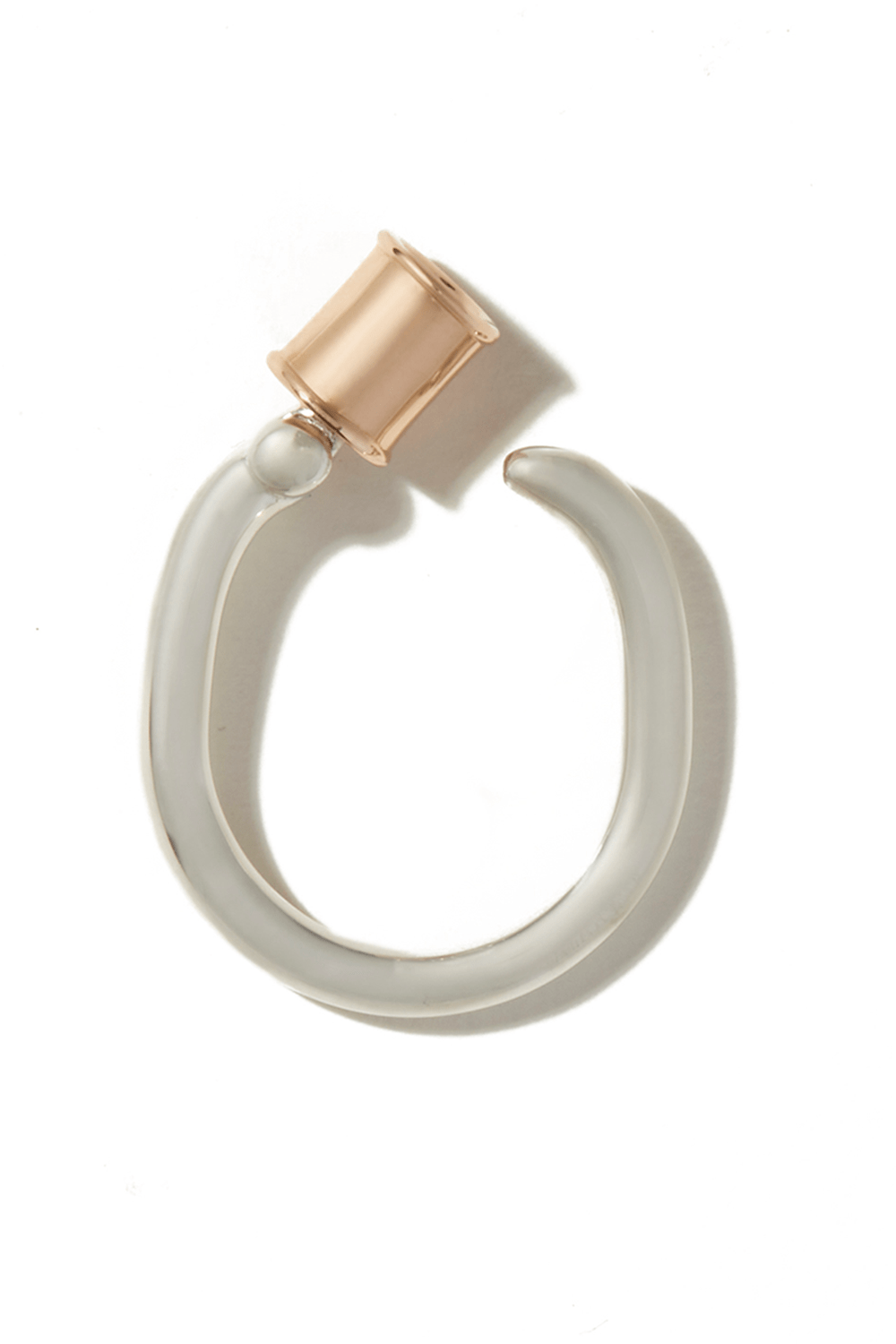 MARLA AARON-Trundle Lock Ring-YELLOW GOLD