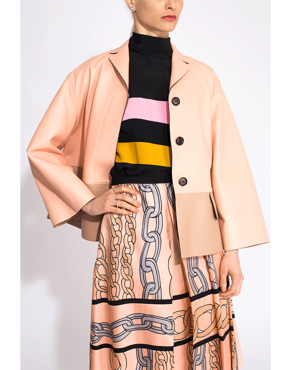 MARNI-Chain Print Pleated Skirt-