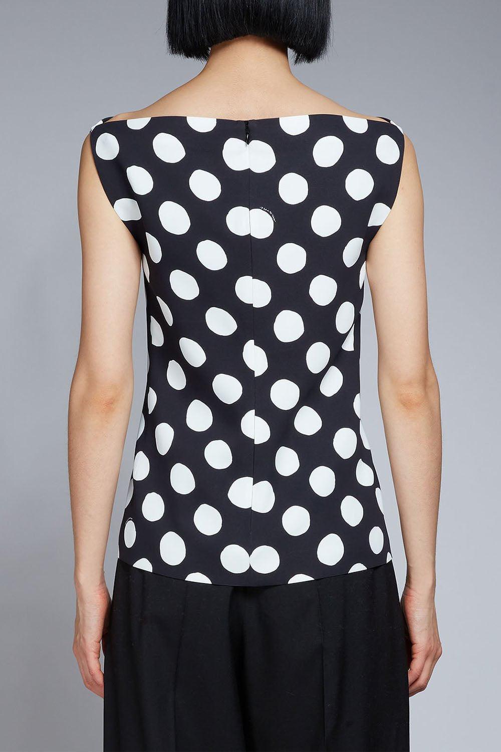 MARNI-Cady Top - Black Dot-