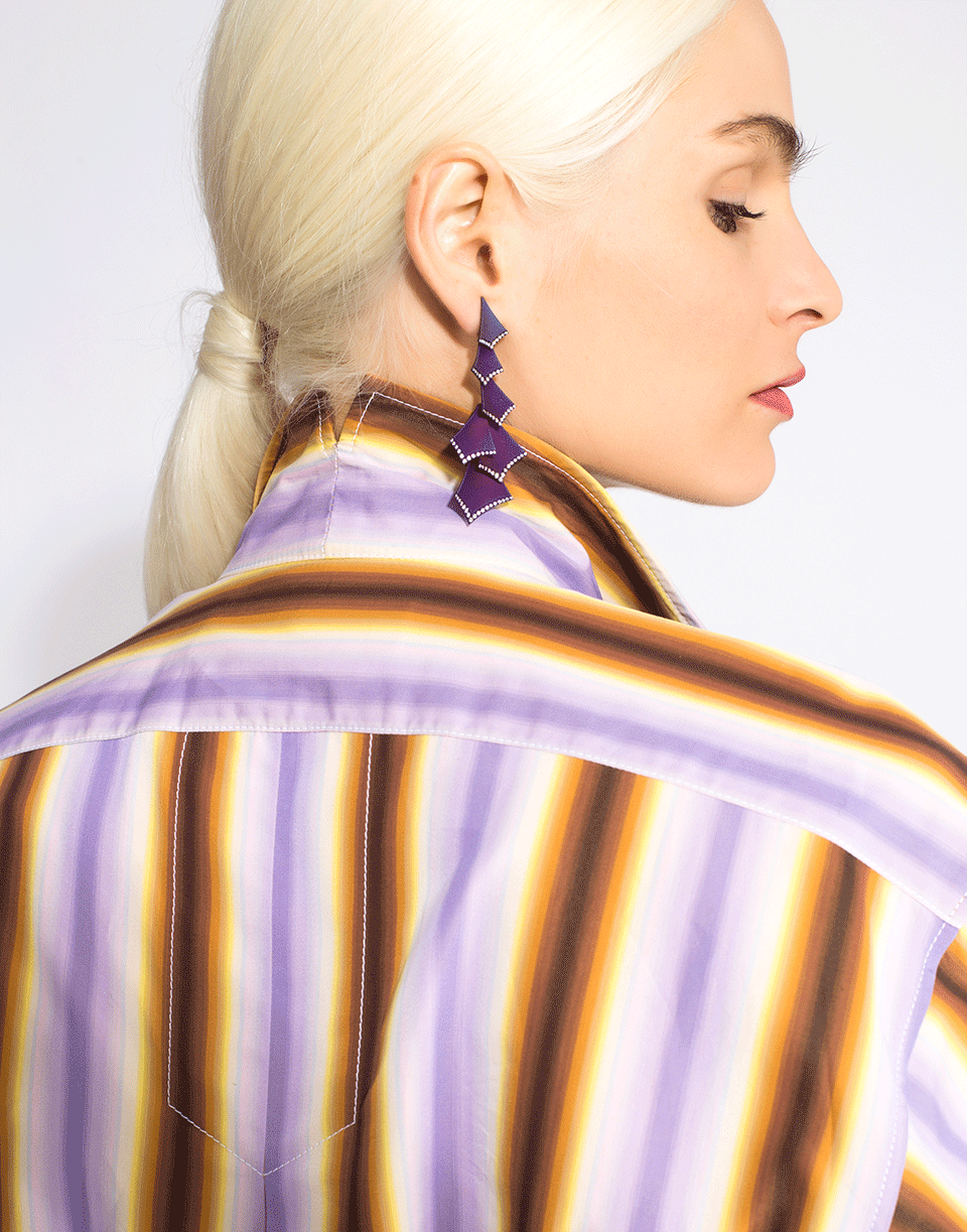 MARNI-Oversized Stripe Shirt Dress-