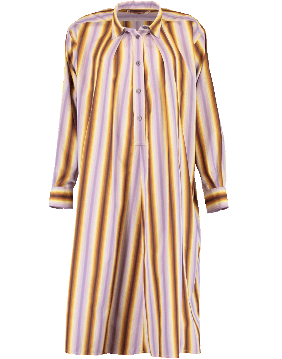 marni shirt dress White poplin shirt dress with gathering