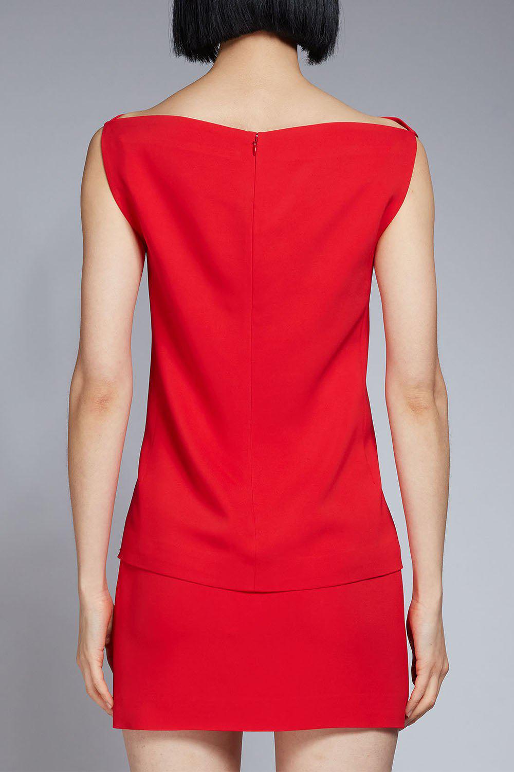 MARNI-Cady Top - Lacquer Red-