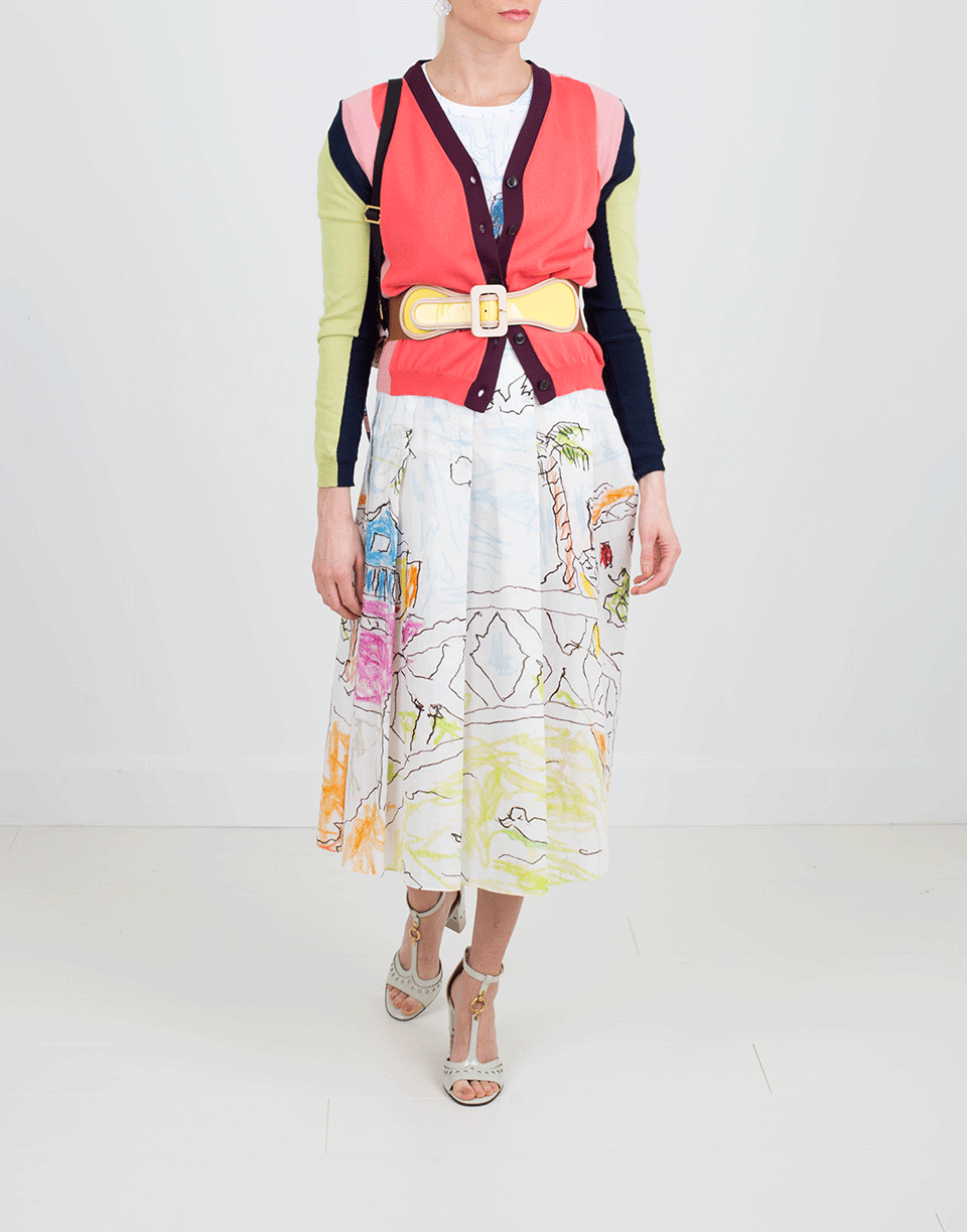 MARNI-Color Block Cardigan-