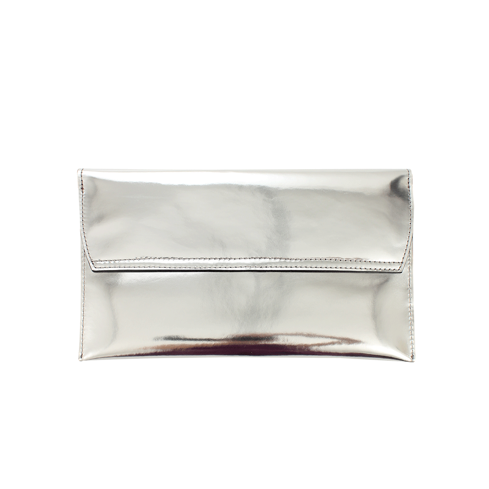 MARNI-Silver Pouchette With Bow-SILVER