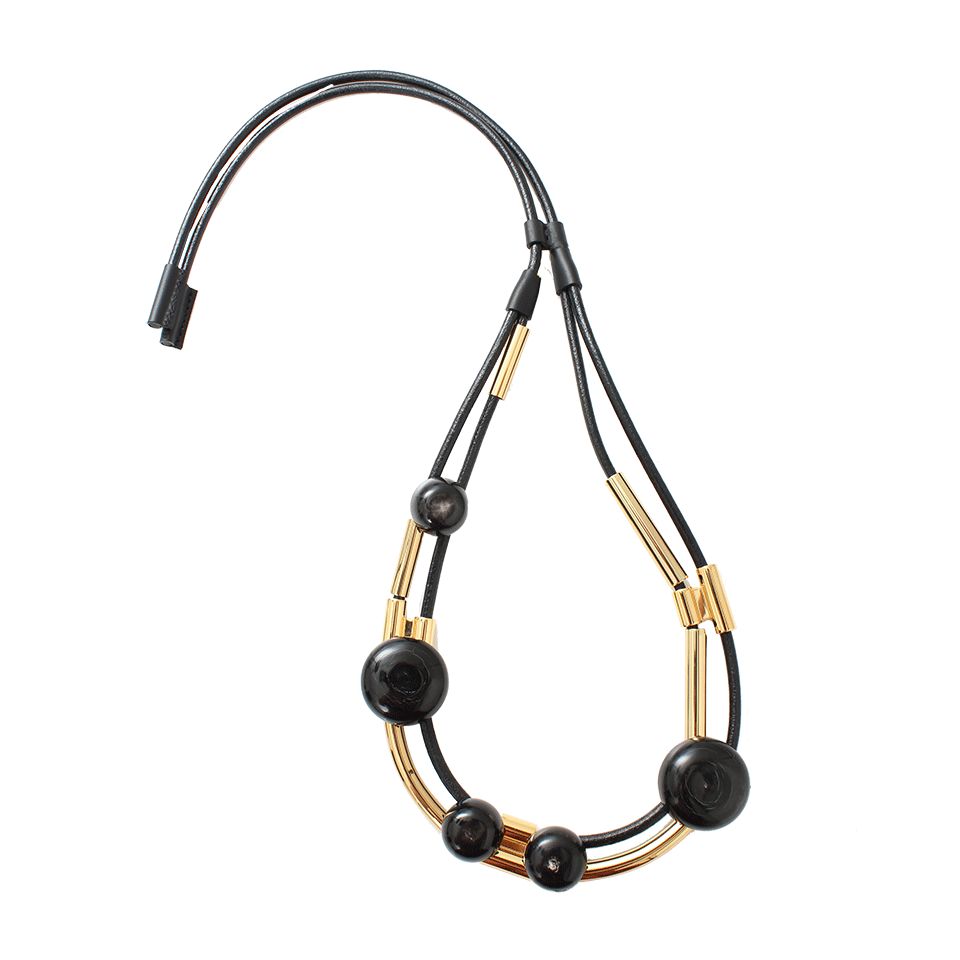 MARNI-Horn Necklace-COAL
