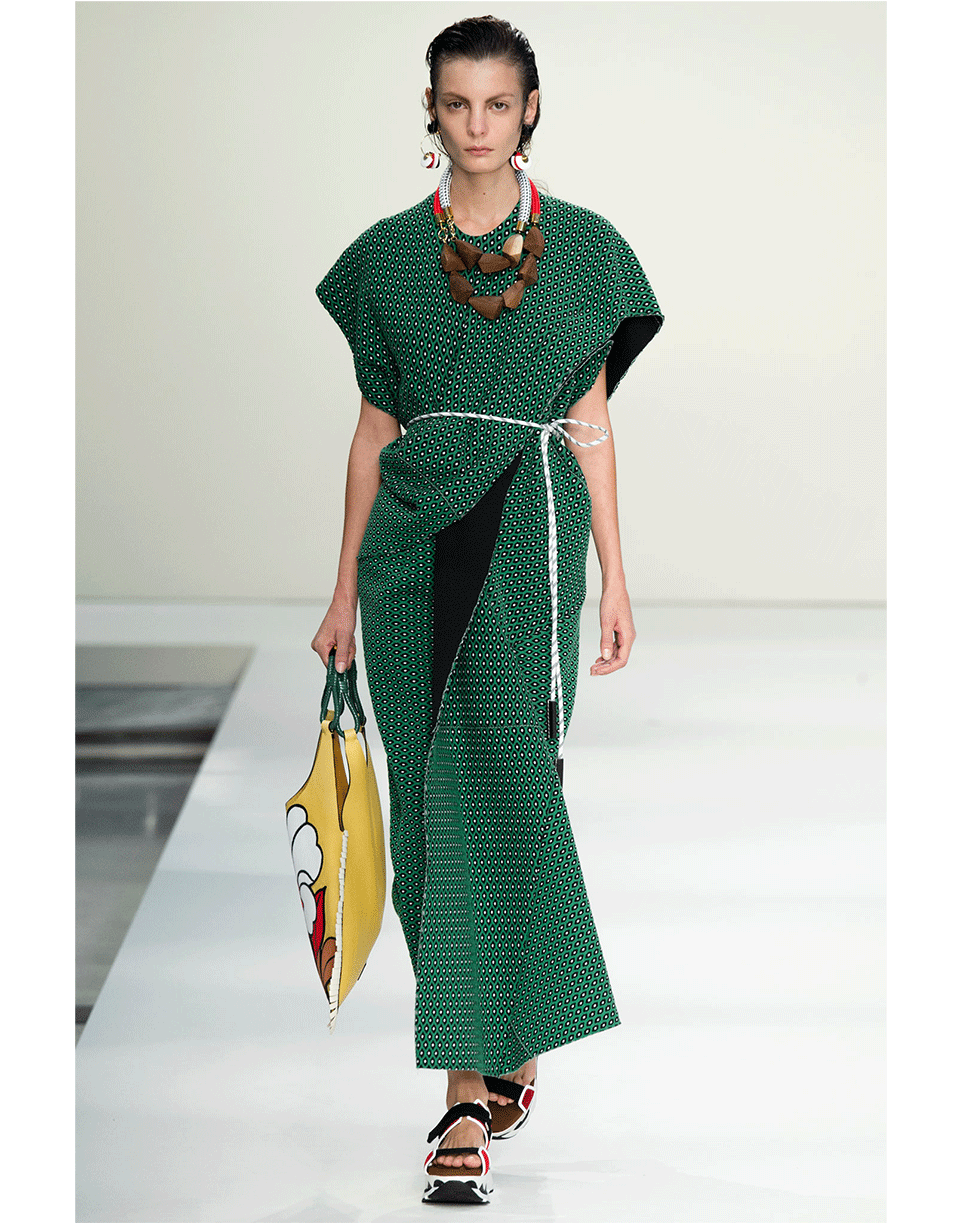 MARNI-Rope Wood Collar-WOOD