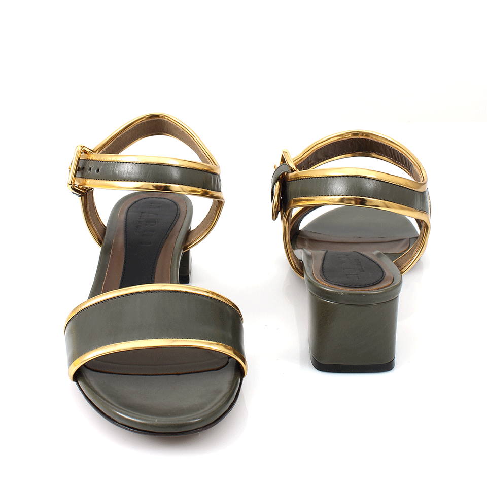 MARNI-Piped Chunky Heel Sandal-