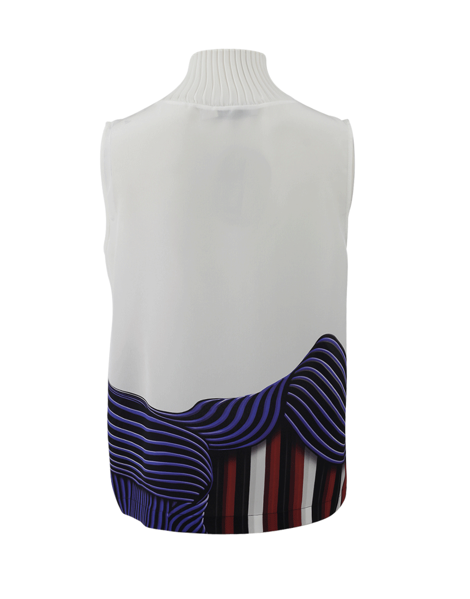 MARY KATRANTZOU-Zoen Tulip Top-WHITE