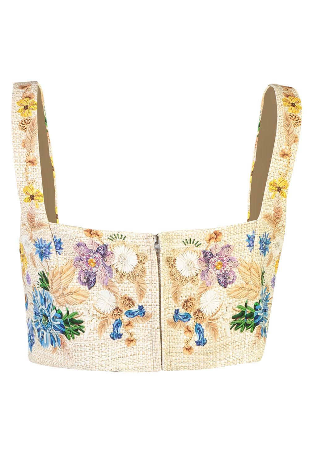 Calix Bralette Top-FARINIFE-S-CLOTHINGTOPTANK-MARY KATRANTZOU