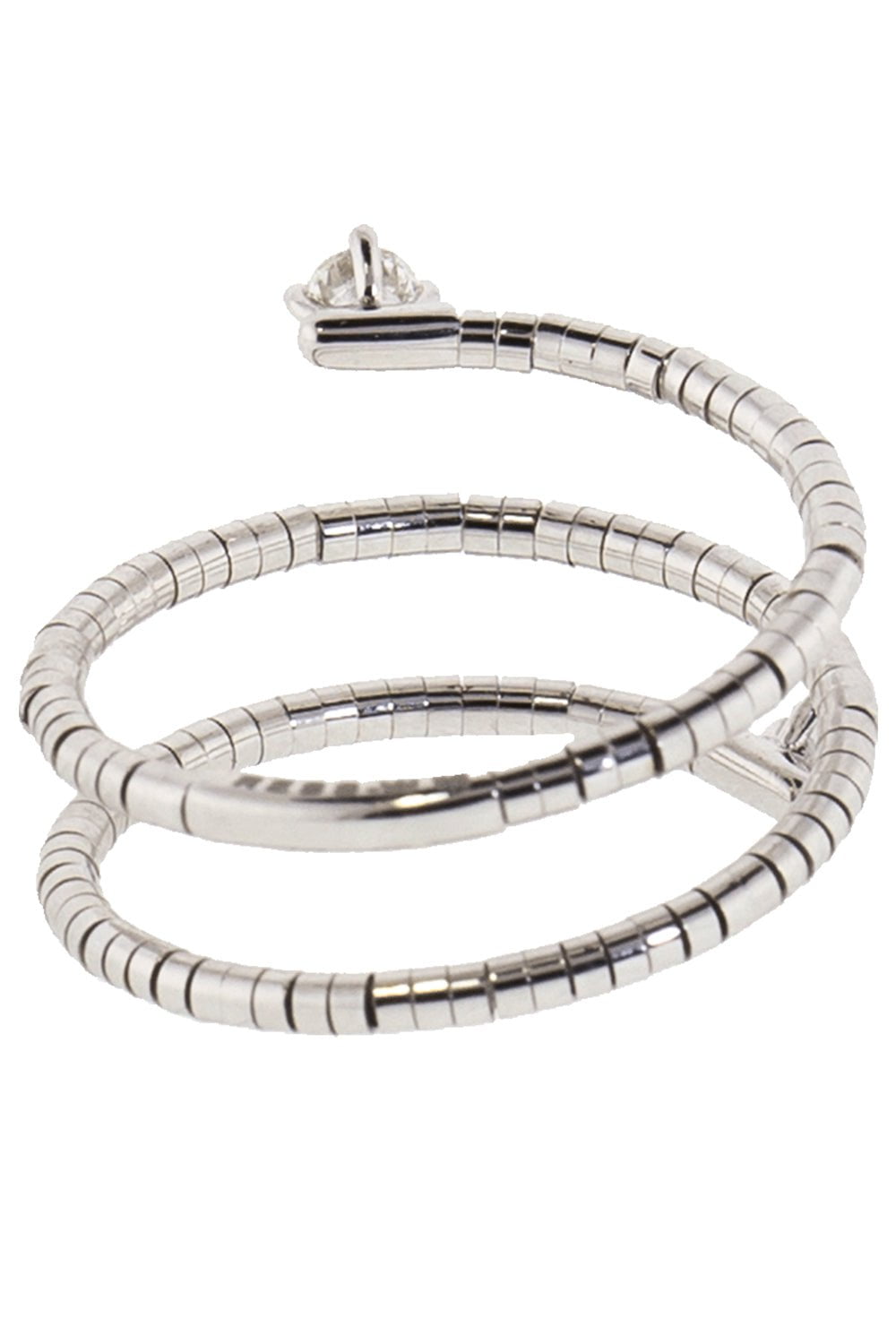 MATTIA CIELO-Rugiada Diamond End Three Wrap Ring-WHITE GOLD