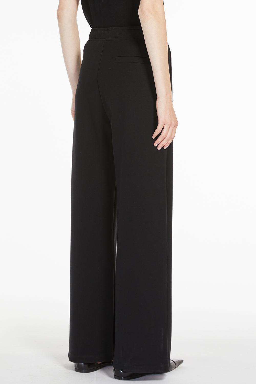 Bali Trouser - Black-BLACK-XS-CLOTHINGPANTWIDE LEG-MAX MARA