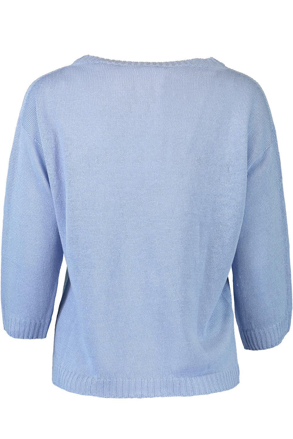 Selz Sweater-SKY BLUE-S-CLOTHINGTOPKNITS-MAX MARA