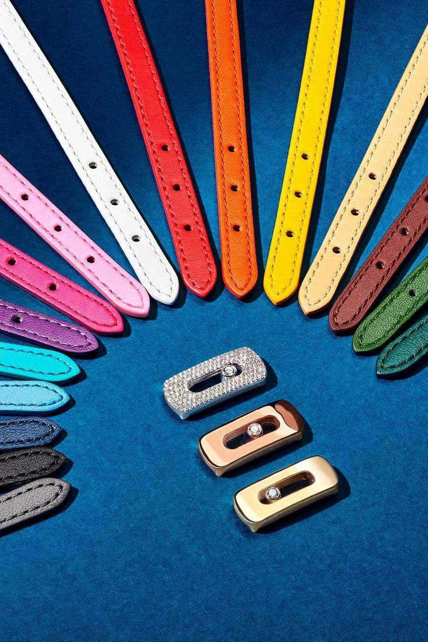 MESSIKA-My Move Leather Bracelet - Raspberry Pink-PINK