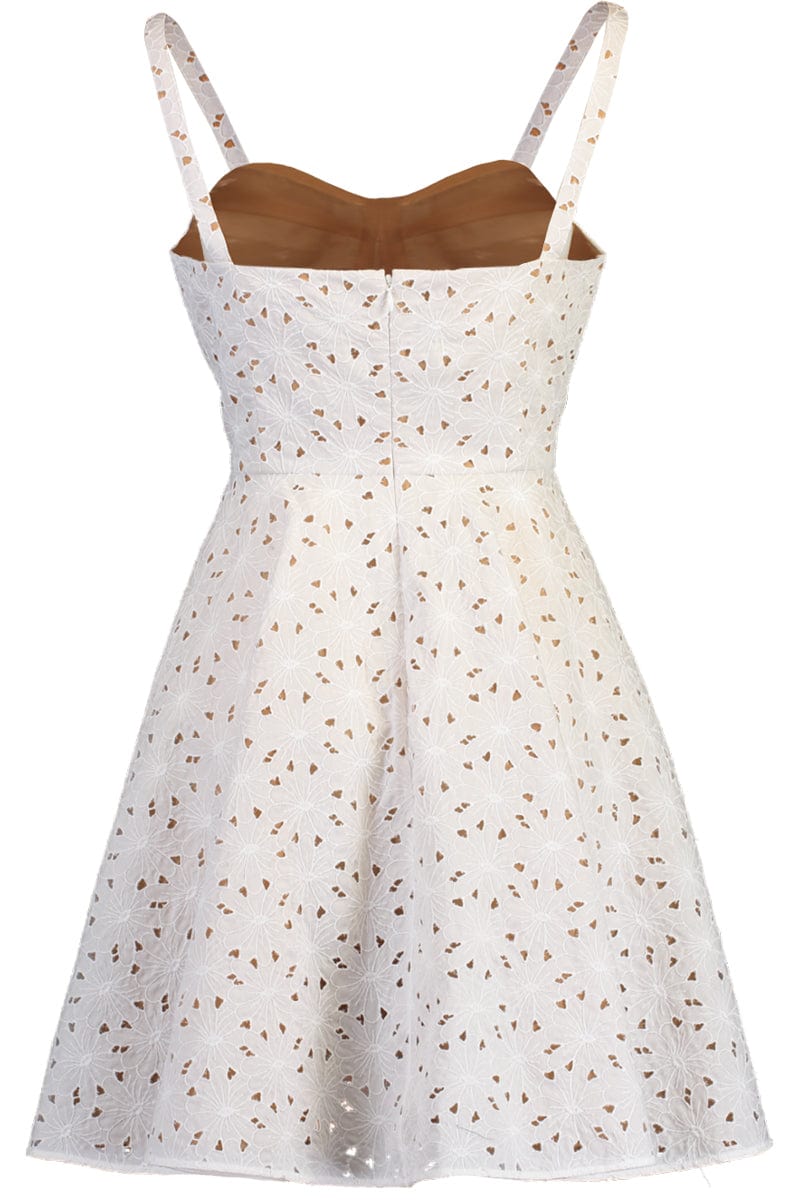 MICHAEL KORS-Spaghetti Strap Dance Dress - White-