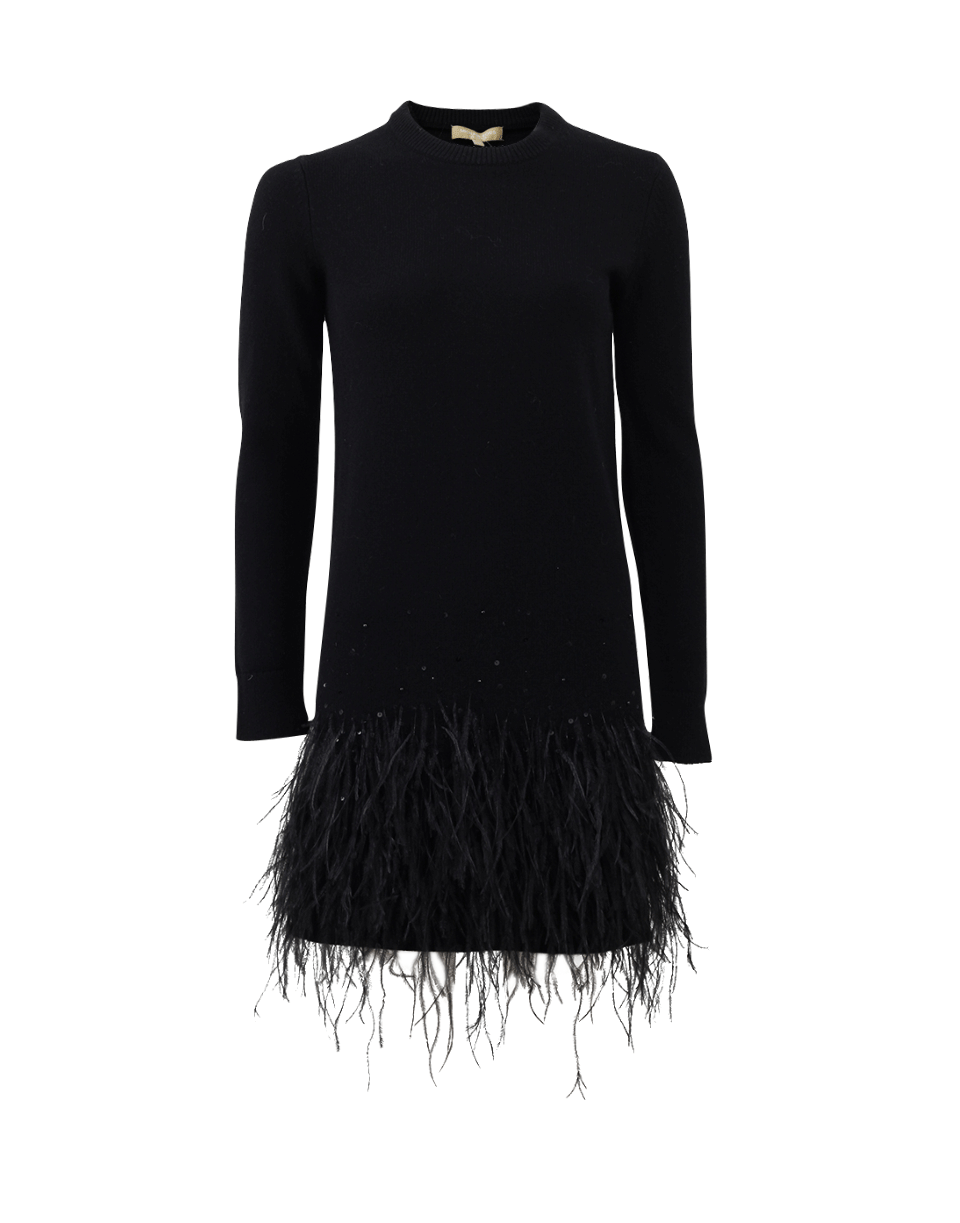 Feather Embroidered Sweater Dress MICHAEL KORS Marissa Collections