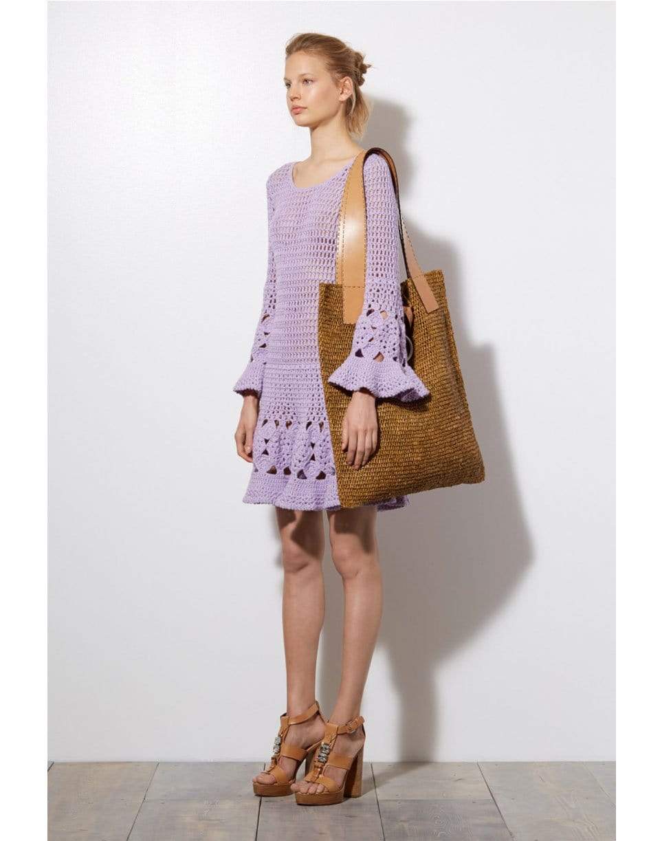 MICHAEL KORS-Floral Hand-Crochet Dress-