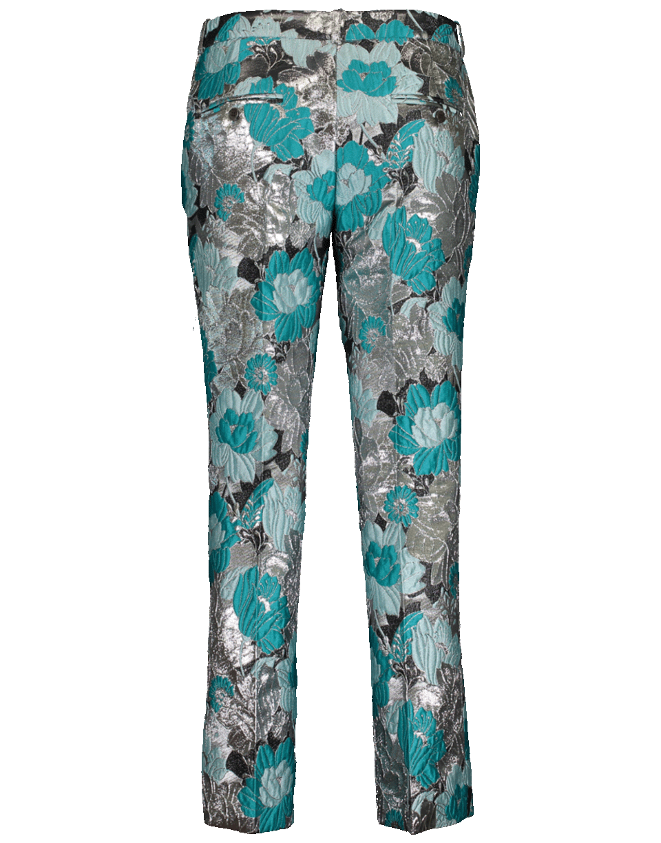 MICHAEL KORS-Floral Brocade Cropped Trouser-