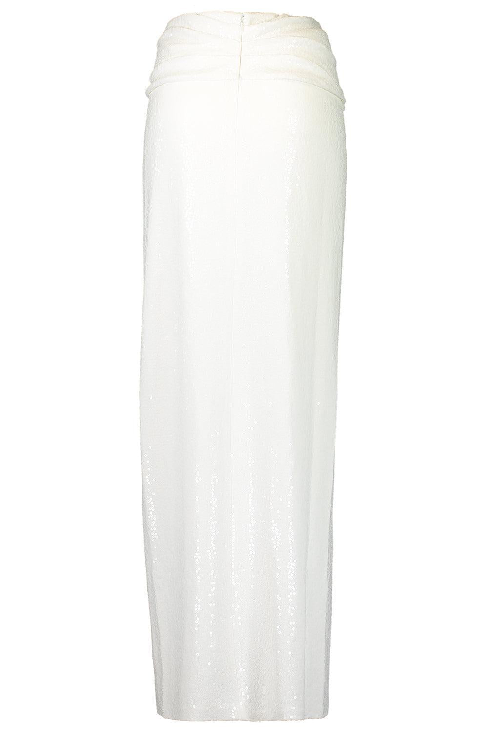 Embellished Pareo Skirt-OPTIC WH-4-CLOTHINGSKIRTEVENING-MICHAEL KORS COLLECTION