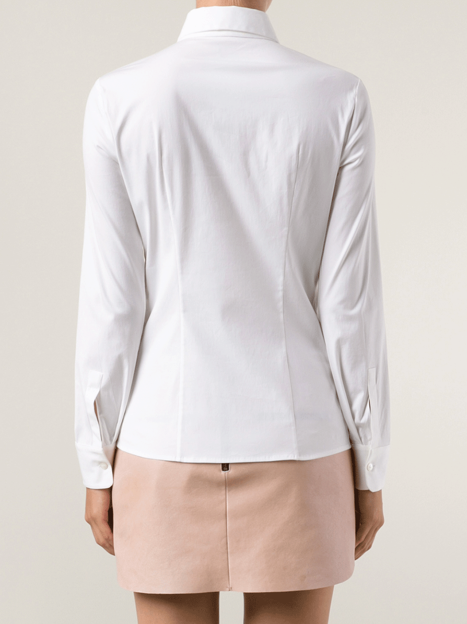 MICHAEL KORS-Cotton Poplin Slim Shirt-