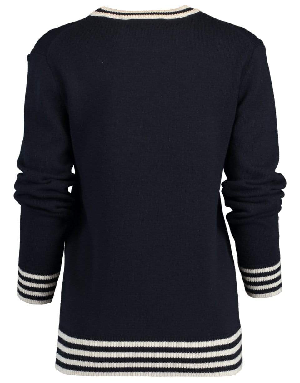 MICHAEL KORS-No Hate Itarsia Crewneck Sweater-