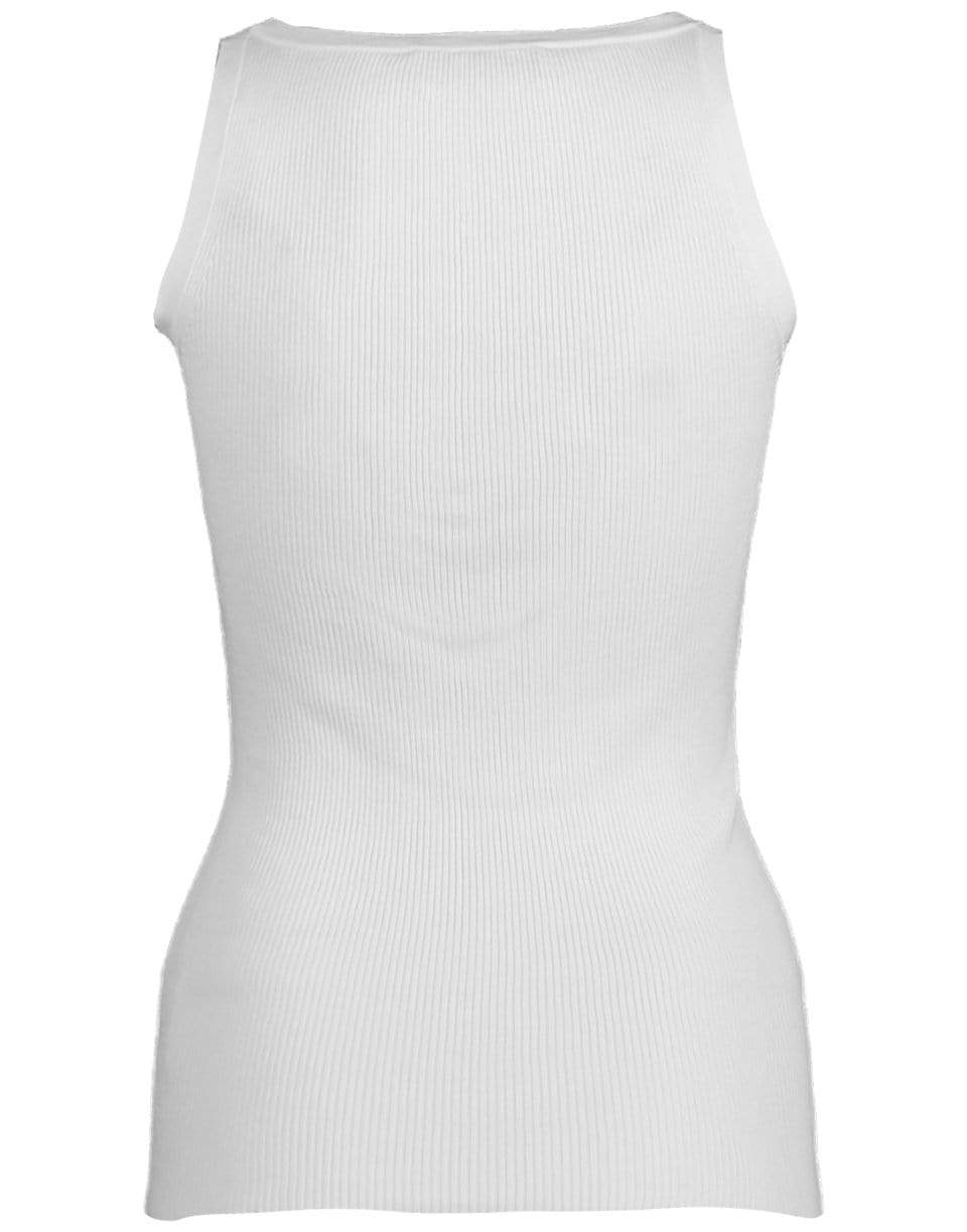 MICHAEL KORS-Ribbed Scoop Neck Tank-