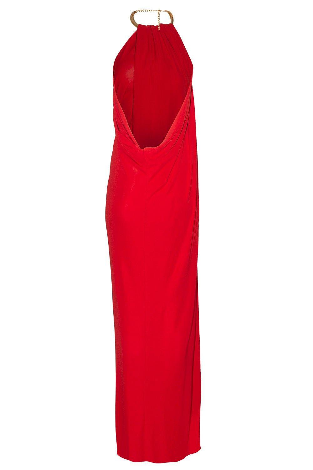 MICHAEL KORS COLLECTION-Halter Necklace Gown-