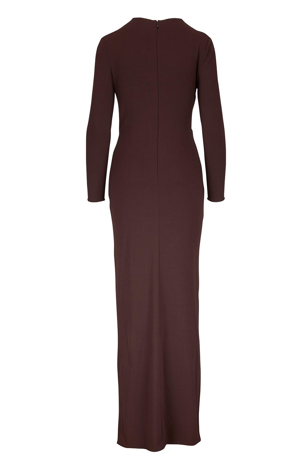 MICHAEL KORS COLLECTION-Ruched Long Sleeve Gown-