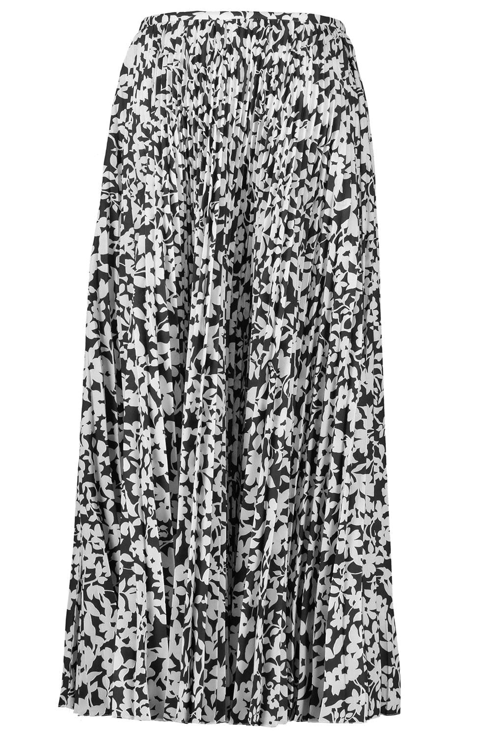 MICHAEL KORS COLLECTION-Floral Pleated Skirt-