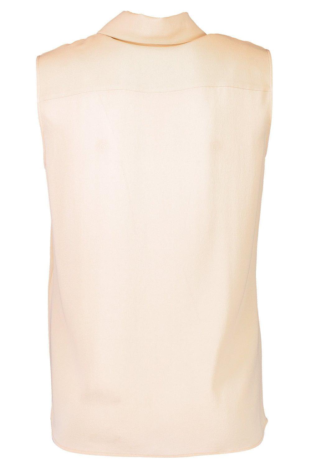 MICHAEL KORS COLLECTION-Sleeveless Hansen Shirt - Nude-