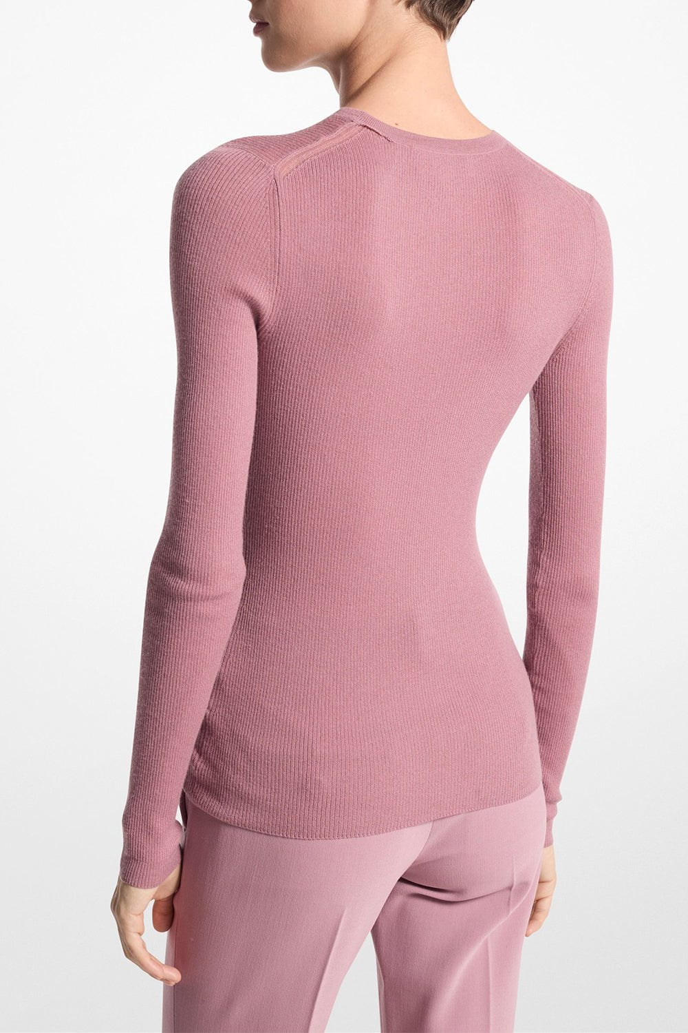 MICHAEL KORS COLLECTION-Hutton Pullover - Mauve-