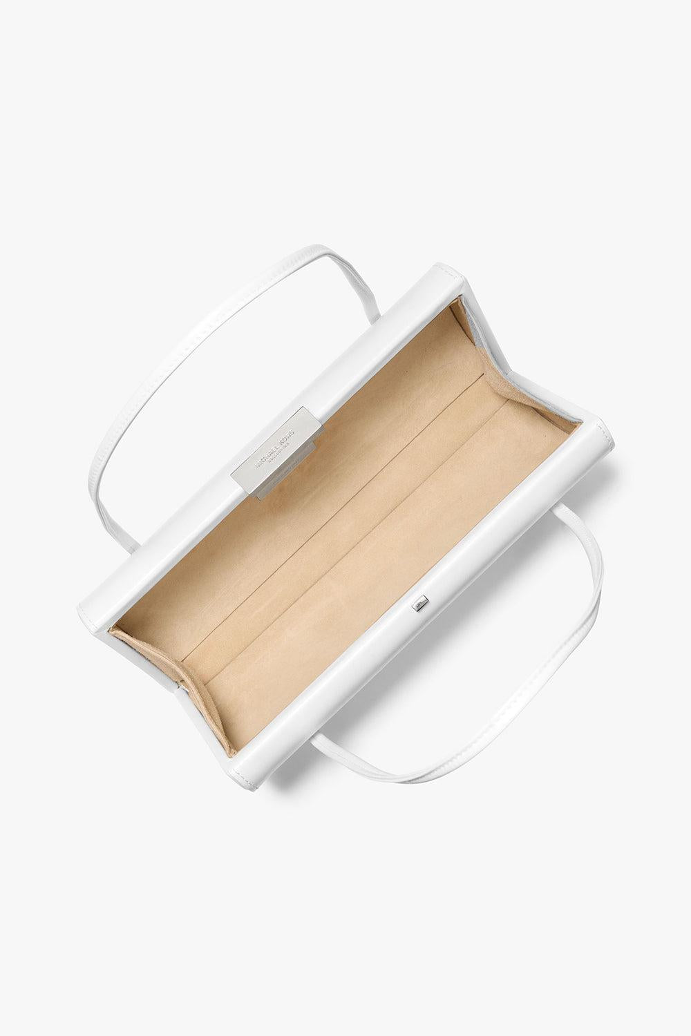 Natalie Barrel Bag - Optic White-OPTIC WH-HANDBAGSHOULDER-MICHAEL KORS COLLECTION