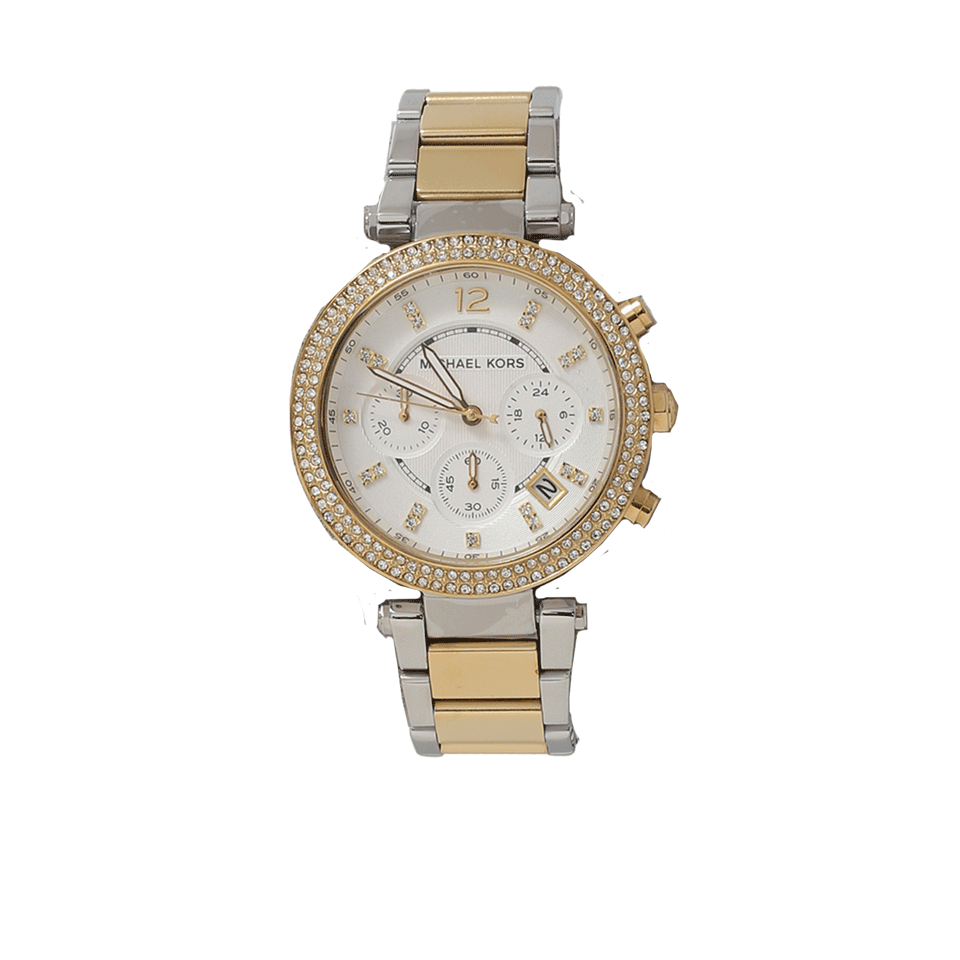 MICHAEL KORS WATCH-Parker Watch-GLD/SLVR