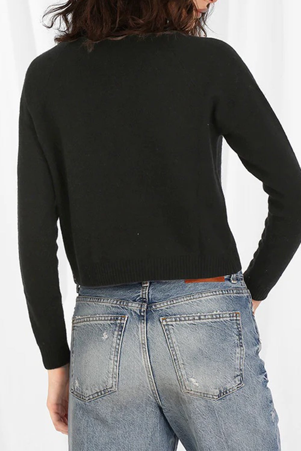 MINNIE ROSE-Classic Crewneck - Black-