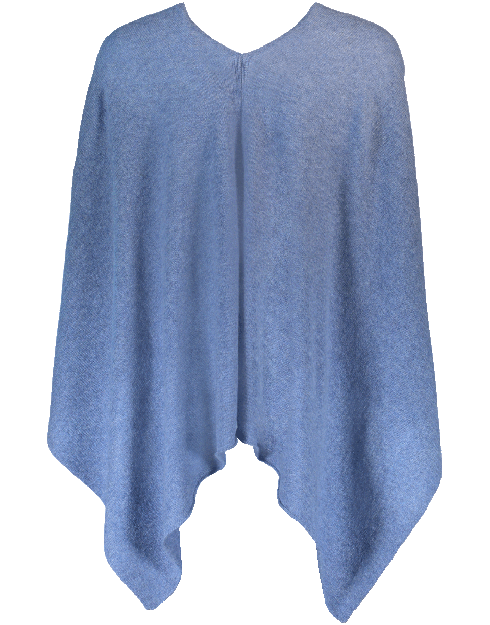 MINNIE ROSE-Ruana Poncho - Blue Denim-BLUEDNM