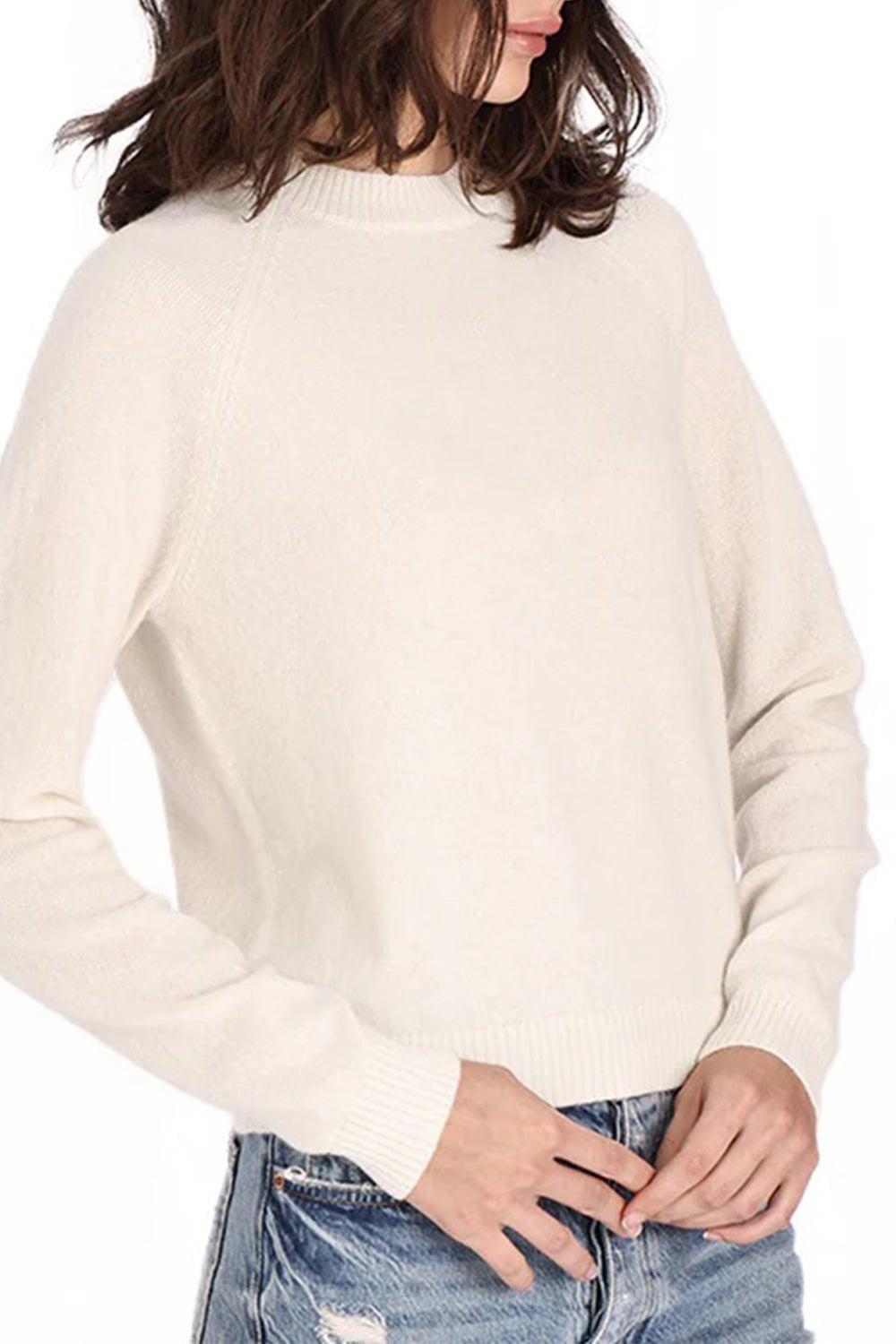 MINNIE ROSE-Classic Crewneck - White-