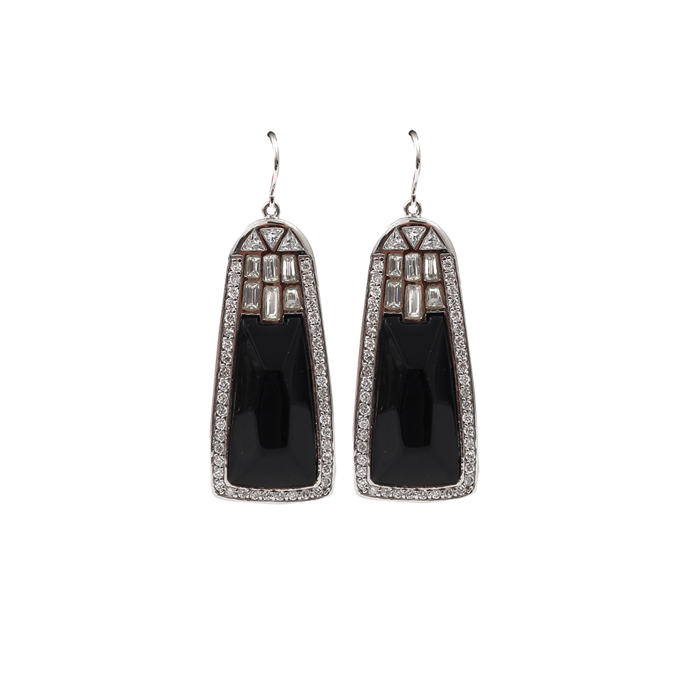 MIRIAM SALAT-Shield Earrings-BLACK