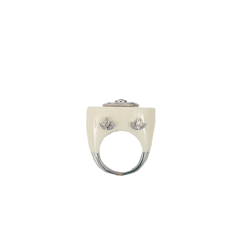 MIRIAM SALAT-Evil Eye Ring-IVORY