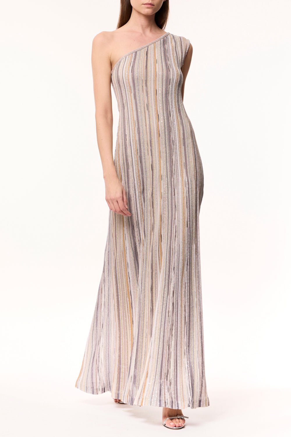 MISSONI-One Shoulder Long Dress-
